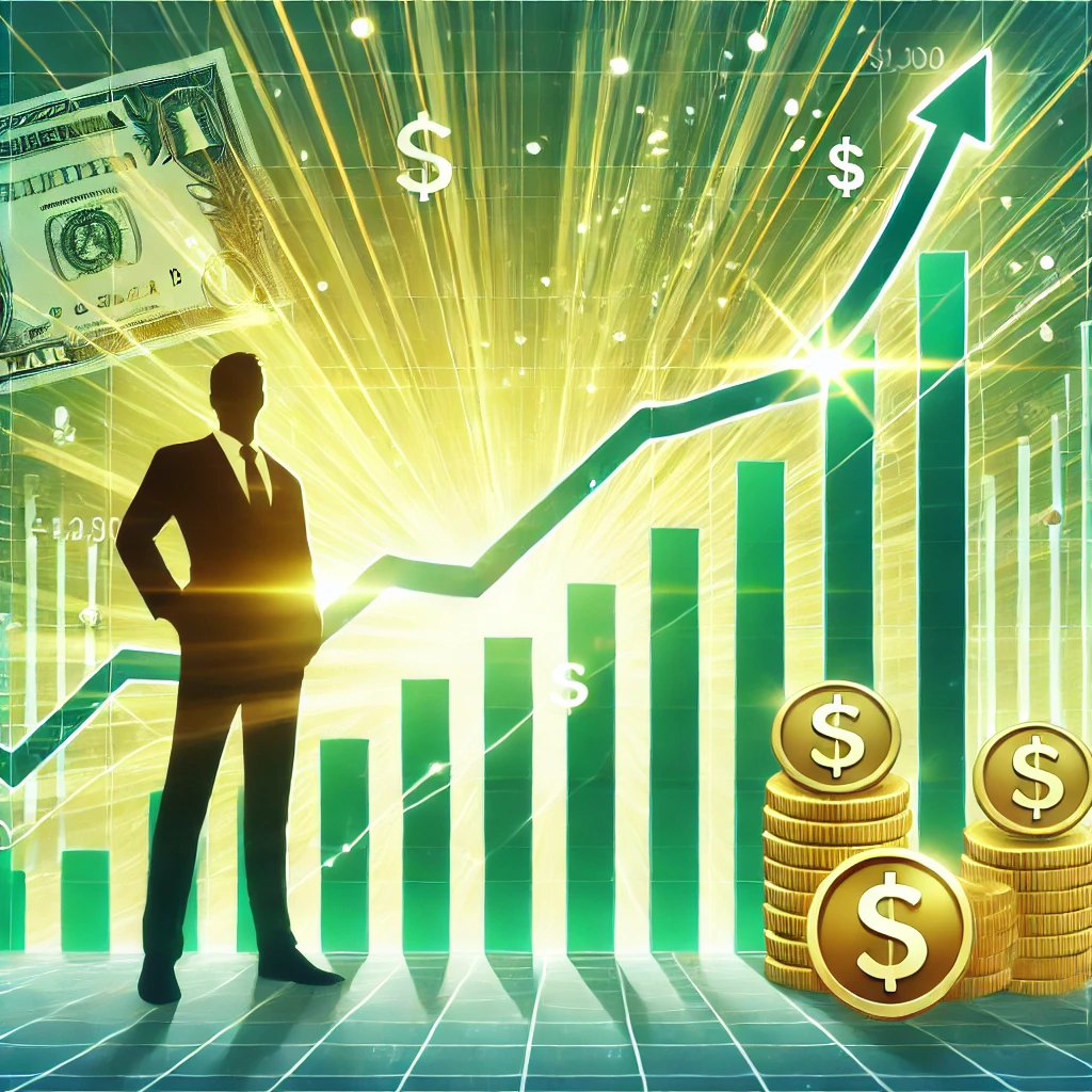 Trading success illustration